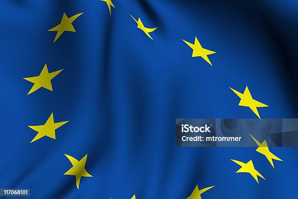 Representado Bandeira Europeia - Fotografias de stock e mais imagens de Amarelo - Amarelo, Azul, Bandeira