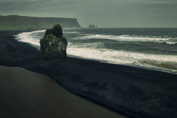 istock High Angle View of Black Sand Beach in Iceland 1170683378