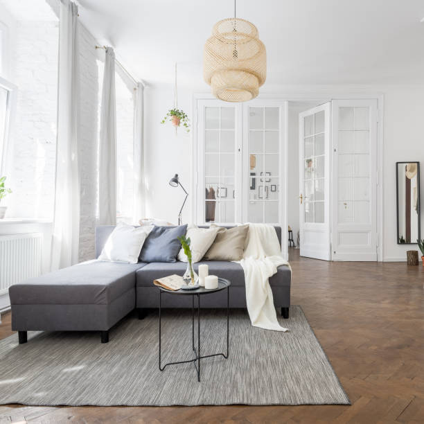 istock Townhouse interior with living room 1170683411