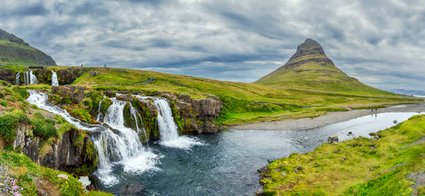istock Panoramic Kirkjufell Waterfall and Mountain, Iceland 1170685176