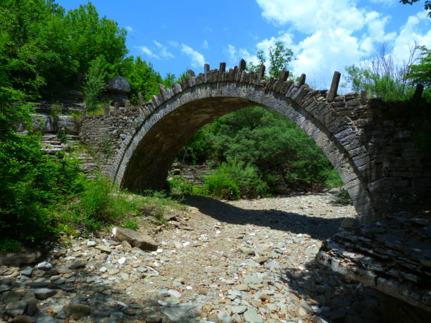 istock Captain Arkouda's stone bridge, Epirus, Greece 1170685658