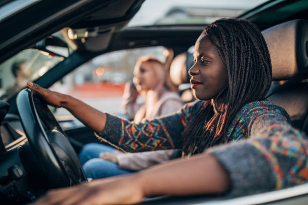 istock Two friends having fun on road trip 1170692202