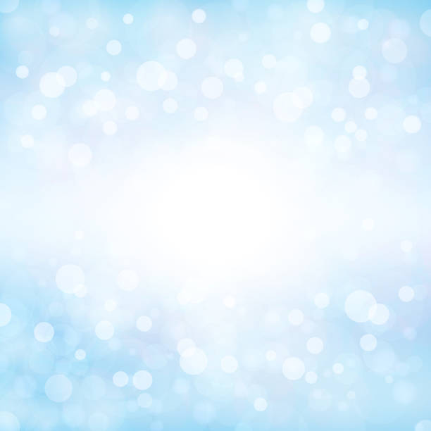 jasno miękka niebieska kolor błyszczące gwiaździste kwadratowe tła stockowej ilustracji wektorowej. xmas zimowe białe i niebieskie tło stockowe - pastel colored sky ethereal softness stock illustrations