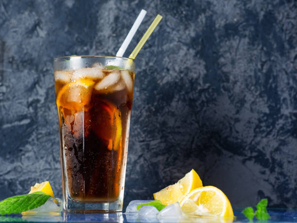 istock Long island cocktail on dark background 1170692700