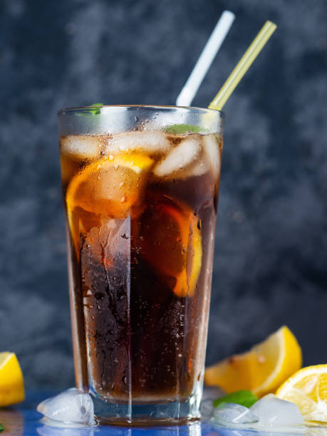 istock Long island cocktail on dark background 1170692744