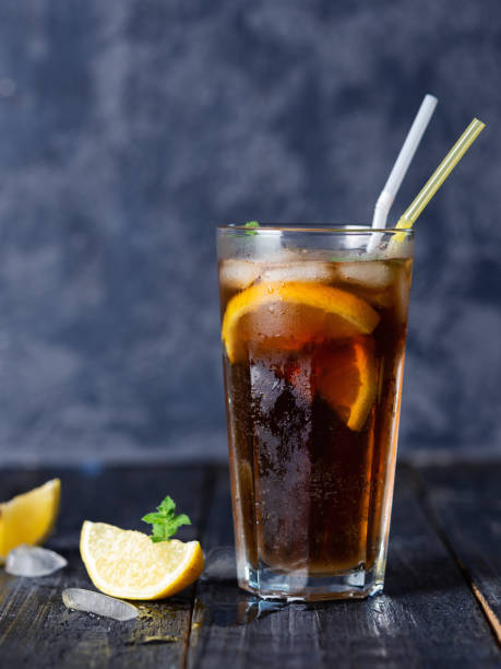 istock Long island cocktail on dark background 1170692748