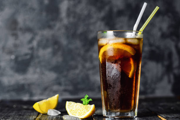 istock Long island cocktail on dark background 1170692763