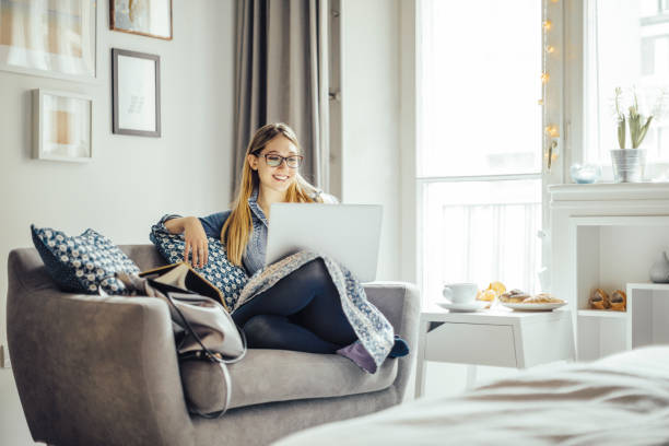 istock Young woman at home 1170696219
