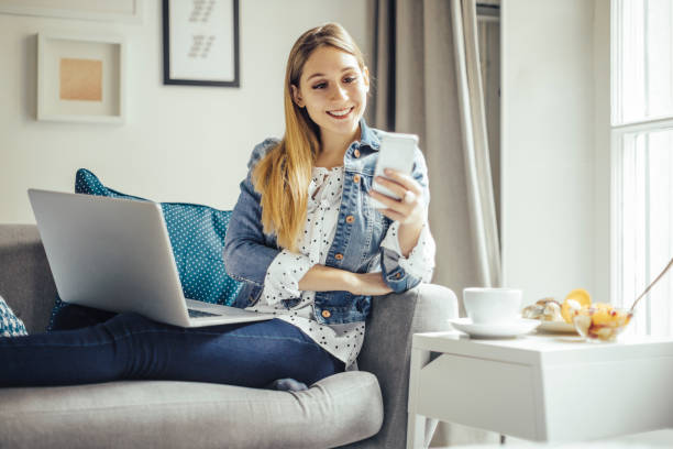 istock Young woman at home 1170696377
