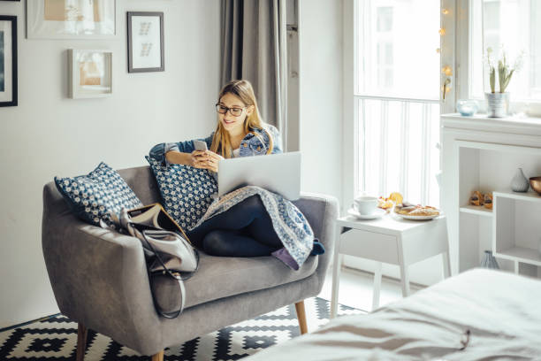 istock Young woman at home 1170696893