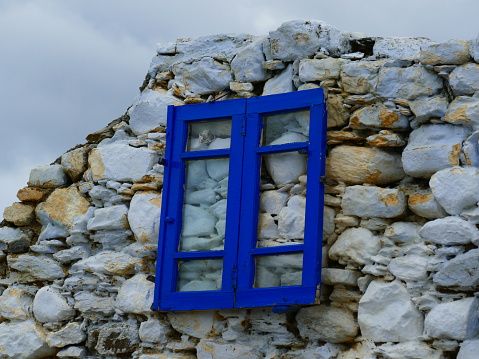 The window, Skopelos, Greece