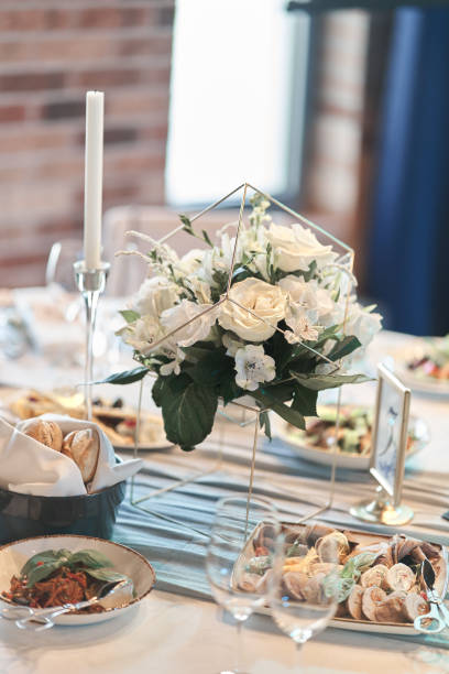 istock Table set for an event party or wedding reception. 1170698595