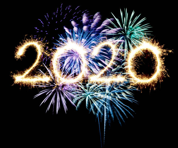 2020 new year fireworks 2020 new year fireworks firework display pyrotechnics celebration excitement stock pictures, royalty-free photos & images