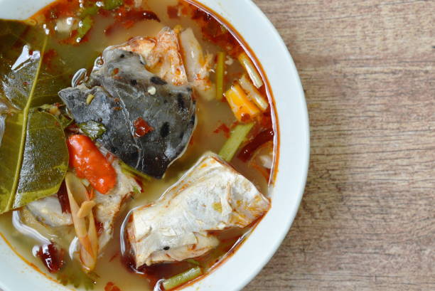 istock boiled salmon fish in spicy tom yum soup 1170702377