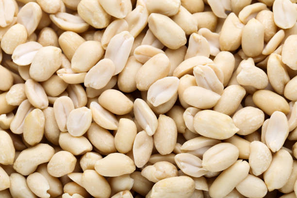 istock Background of peeled peanuts 1170703926