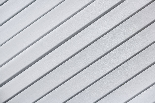 istock Inclined diagonal gray lines. Textile background of modern blinds. Abstraction 1170705240