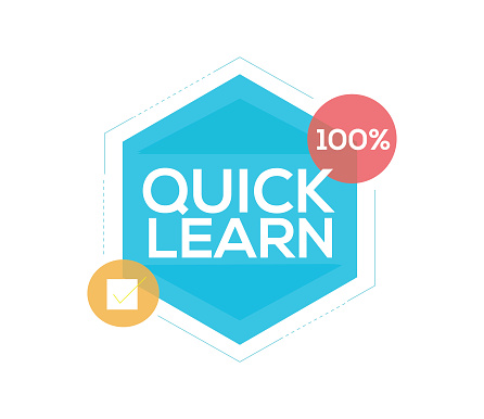 Quick Leaning Quick Learn Vector Banner Design Illustration Stock Illustration ...