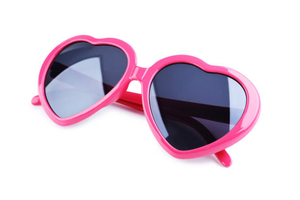 istock Heart shaped sunglasses isolated on white background 1170707380