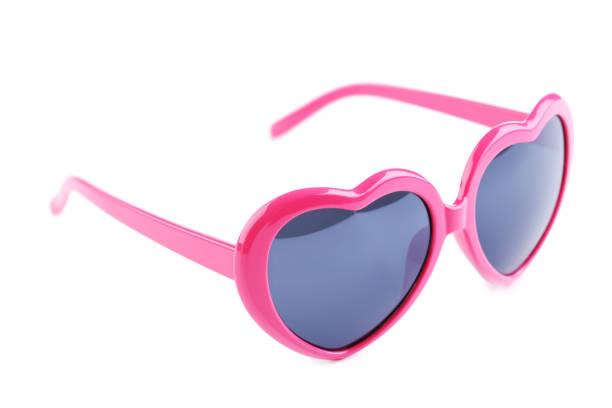 istock Heart shaped sunglasses isolated on white background 1170707477