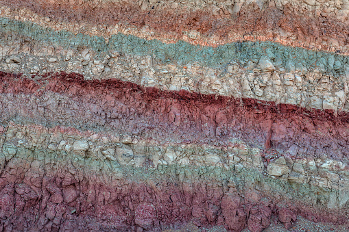 Geological layer in the Atlas Mountains, Morocco,North Africa,Nikon D3x