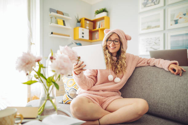 istock Young woman at home 1170710034