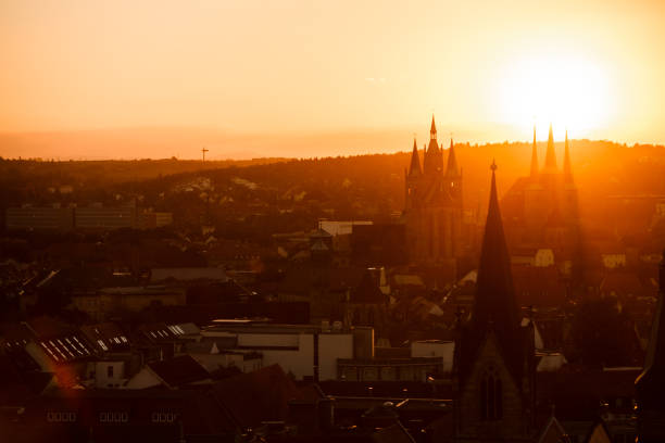 istock Silhouette of Erfurt in Sunlight 1170710184
