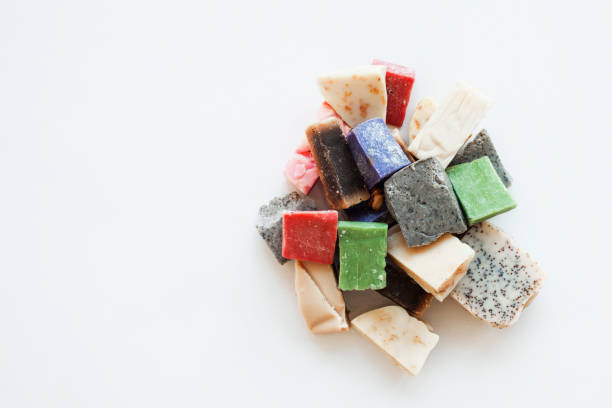 istock Natural handmade soap, on white background 1170713167