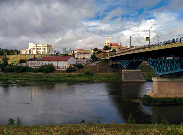 The city of Grodno, Belarus stock photo