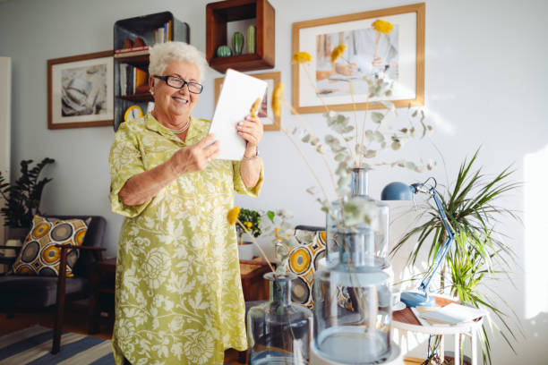 Senior woman at home
