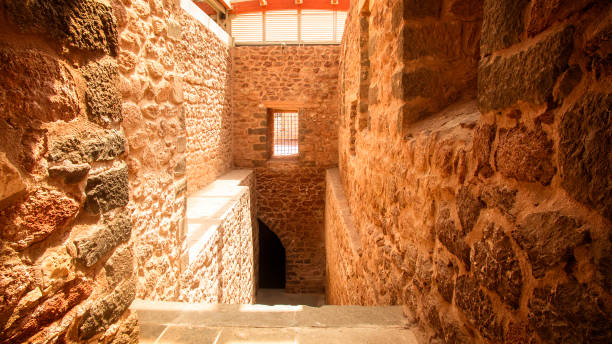 istock Ishak Pasha Palace, interiors, decorations and bas-reliefs, carved stone. Internal architecture. Dogubeyazit district of Agri province of eastern Turkey 1170716623