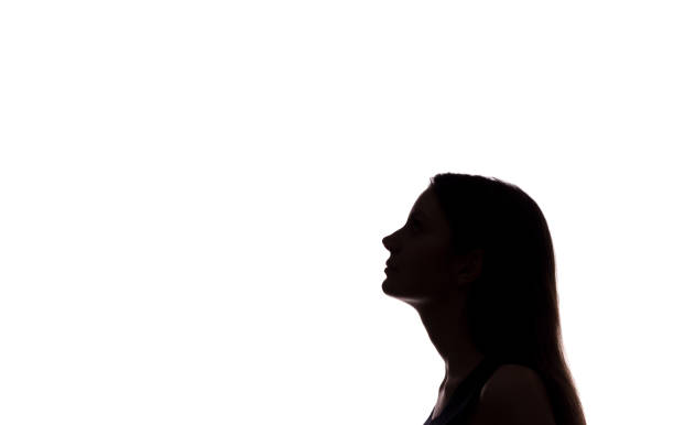 istock Young woman look ahead - horizontal silhouette 1170717200