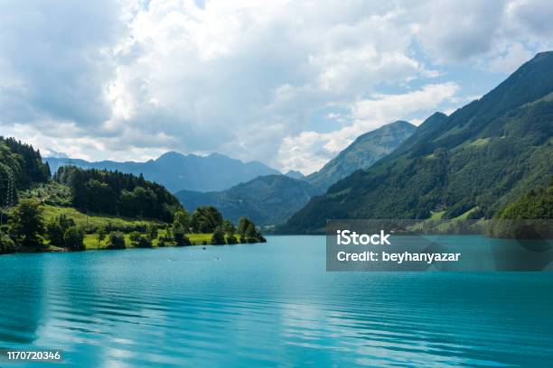 Lakescape Of Lake Lucerne Burglen Town In Nidwalden Canton Switzerland Stock Photo - Download Image Now