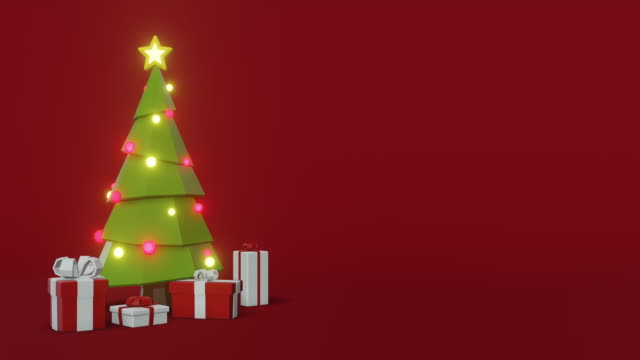 Christmas Tree Animation with space for text