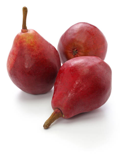 赤梨, 星紅色 - russet pears ストックフォトと画像