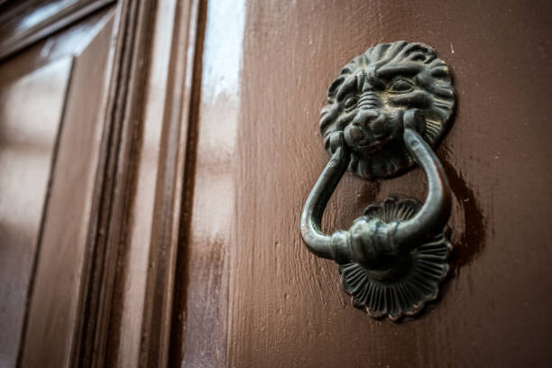 istock Antique door knocker in Italy 1170723448