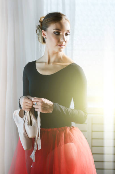istock Young caucasian woman with pointe portrait 1170725294