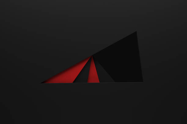 istock abstract modern black and red graphic background 3d illustration pattern. 1170725490