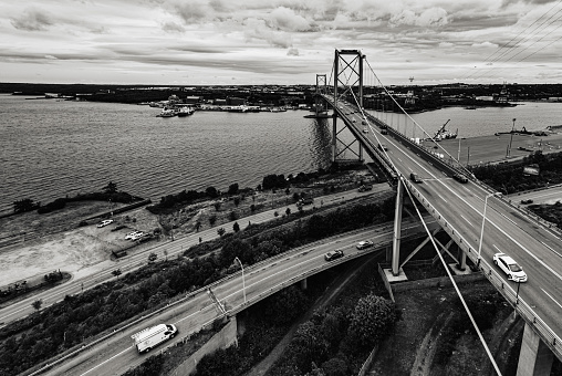 The MacKay Bridge, spanning Halifax Harbour.