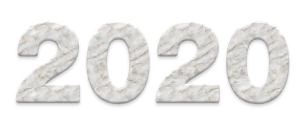 istock New year number 2020 from fur for design 1170731502