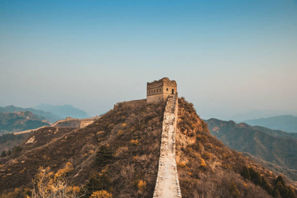istock wide panoramic view on great wall at sunset 1170731729