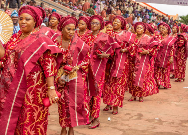 Ojude Oba Festival, Ijebu Ode, Nigeria stock photo