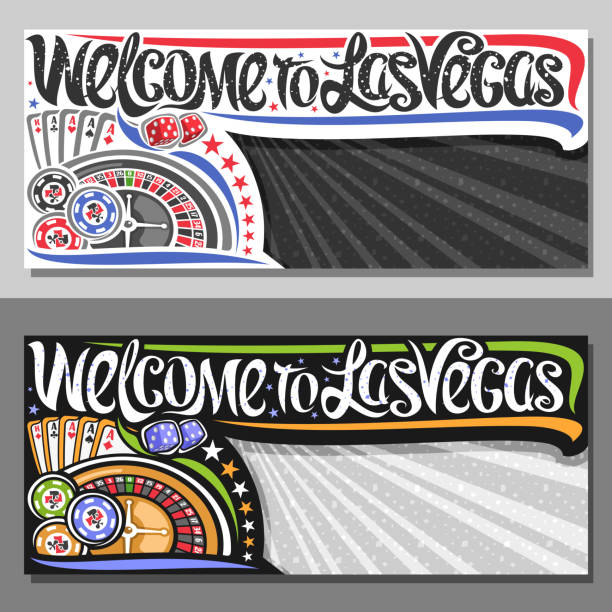 векторные ваучеры для лас-вегаса - welcome to fabulous las vegas sign stock illustrations