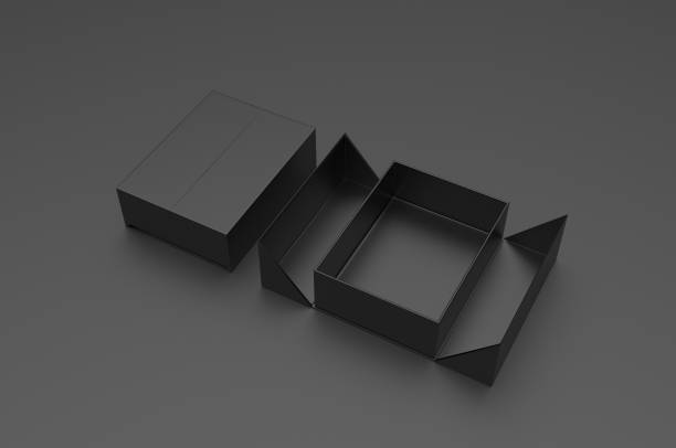 istock Blank hard box for branding and mock up. 3d render illustration. 1170736845