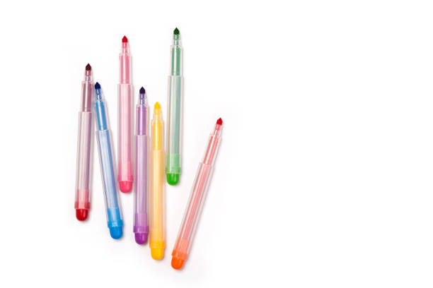 istock Multicolored Felt-Tip Pens isolated on a white background 1170741417