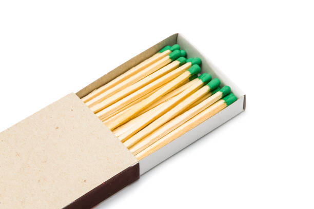 istock Green matches isolated on white 1170748518