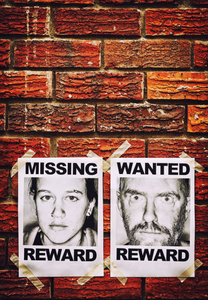 istock Kidnapping: Posters seeking missing young woman and scary-looking criminal 1170750446