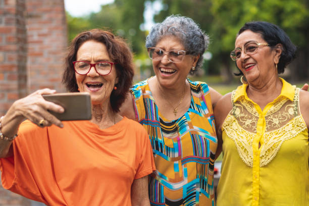 istock A fun selfie with dear seniors women 1170755287