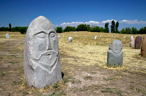 istock Ancient stone sculptures in Kyrgyzstan 1170755521