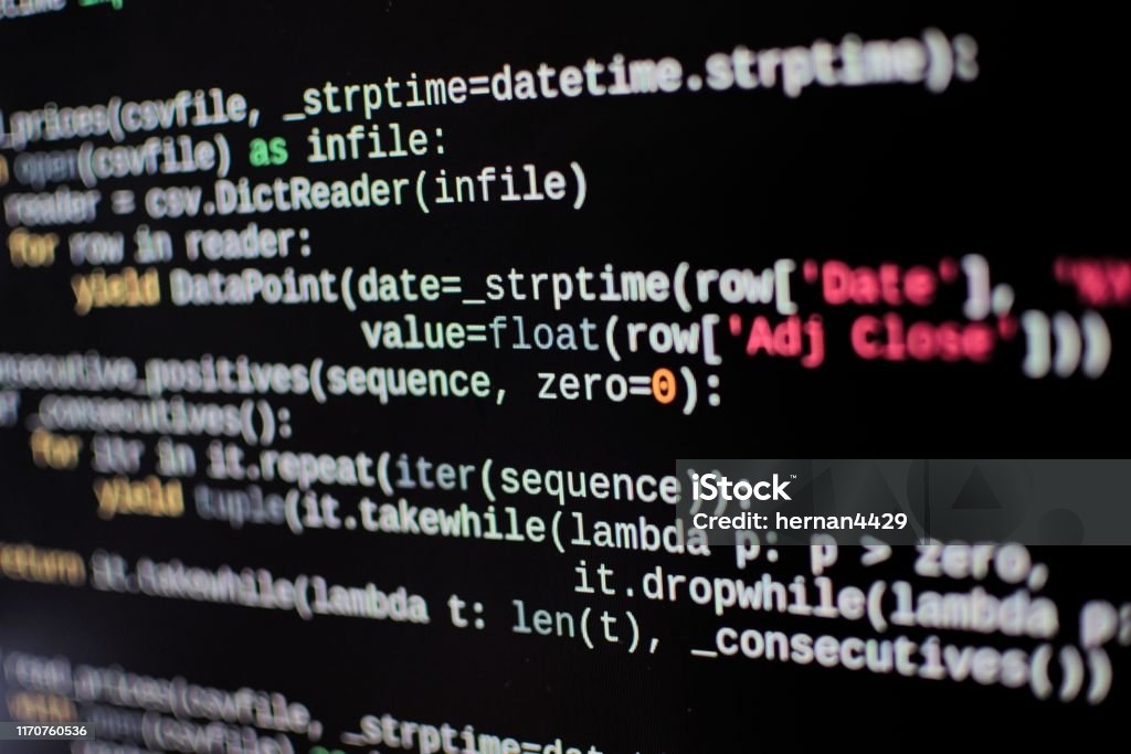 programming computer code coding process for filling... Programming Code On A Computer Screen Stock Photo - Download Image Now ...