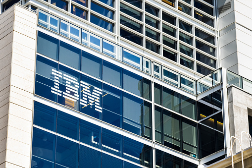 August 21, 2019 San Francisco / CA / USA - IBM headquarters located in SOMA district, downtown San Francisco